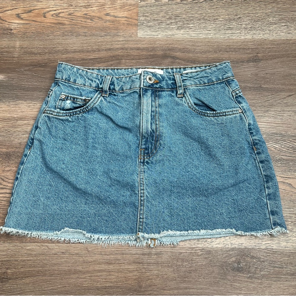 Cotton On classic denim mini micro skirt off shore blue 6